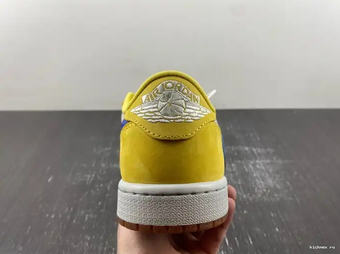 Cheap Kickmax Travis Scott Canary Air Jordan OG x 1 DZ4137-700 Low 0616